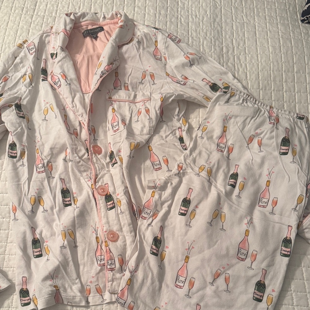 PJ Salvage Peach Pajama Set